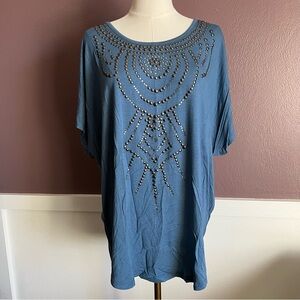 Haute Hippie Oversized Metal Bead Design Top